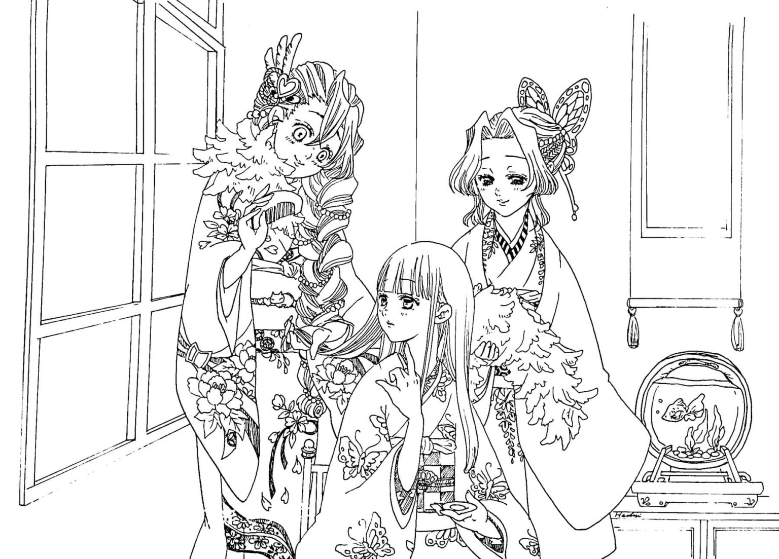 demon slayer coloring pages daki demon slayer coloring pages daki