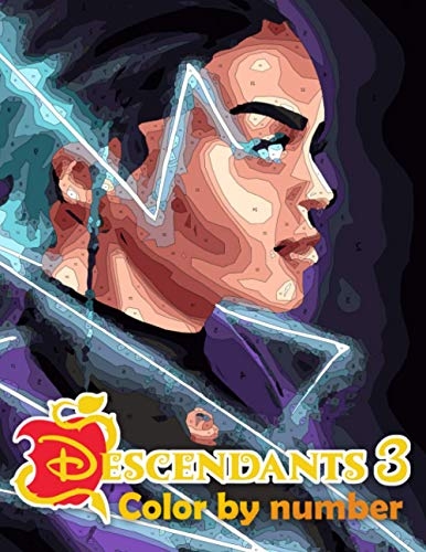 Descendants 3 Color By Number Descendants 3 Book An Adult Coloring