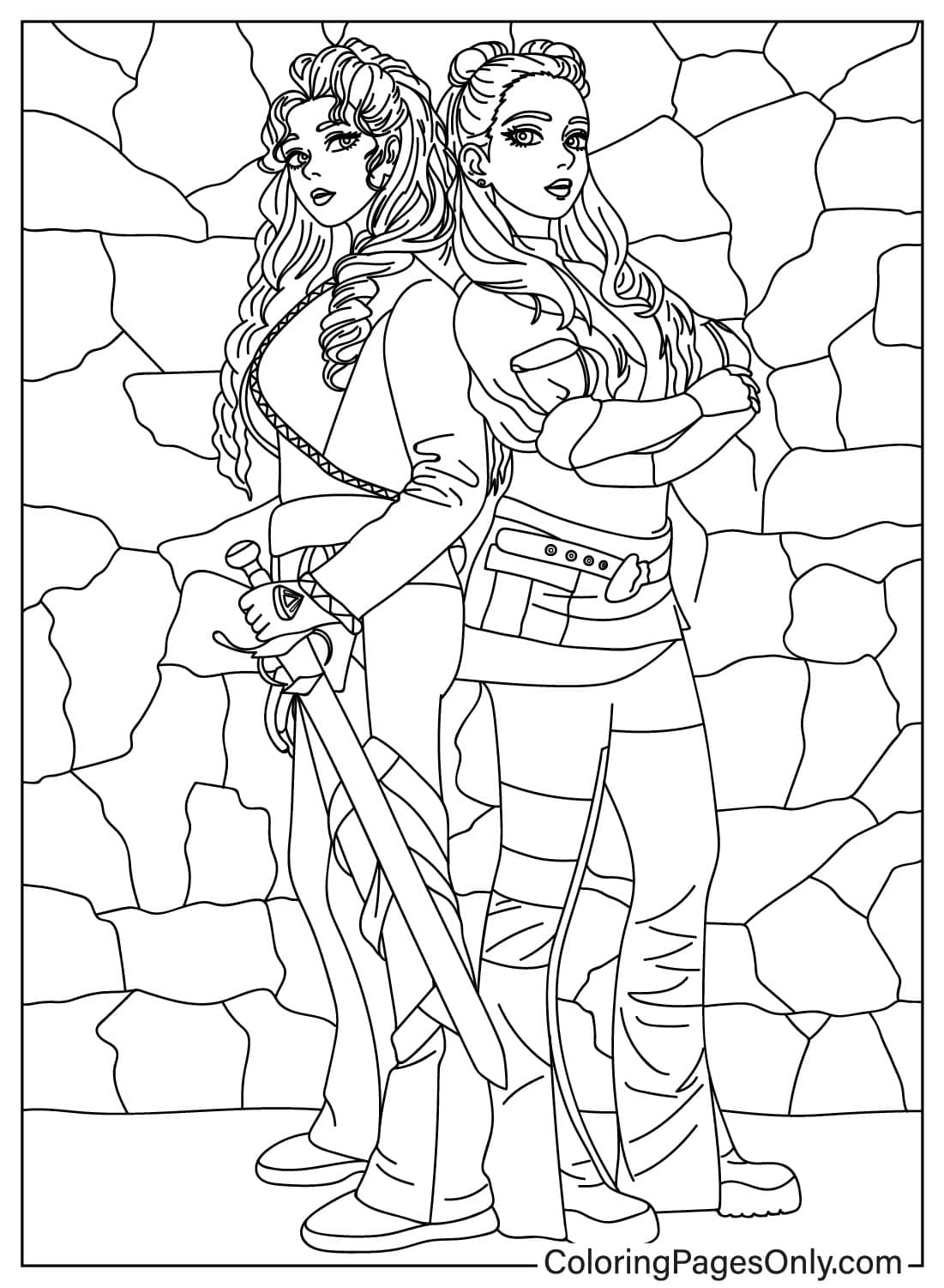 Descendants Coloring Page Coloring Nation Descendants Coloring Page Coloring Nation