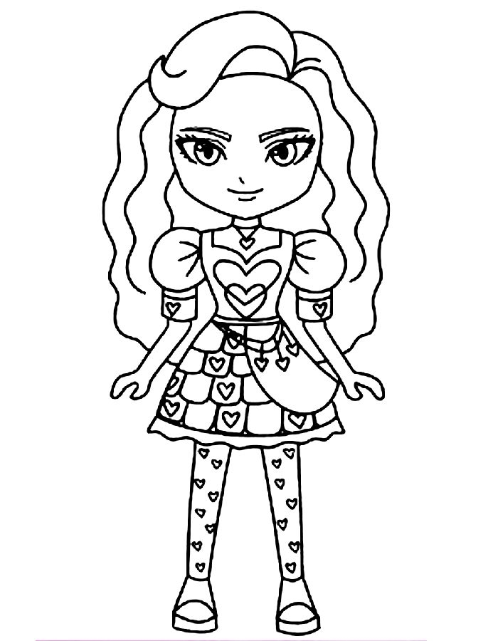 Descendants Coloring Pages Free Printable PDF 