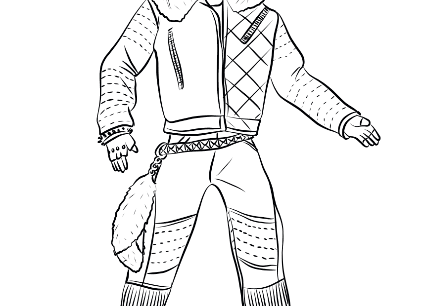 Descendants Wicked World Carlos Coloring Page Printable