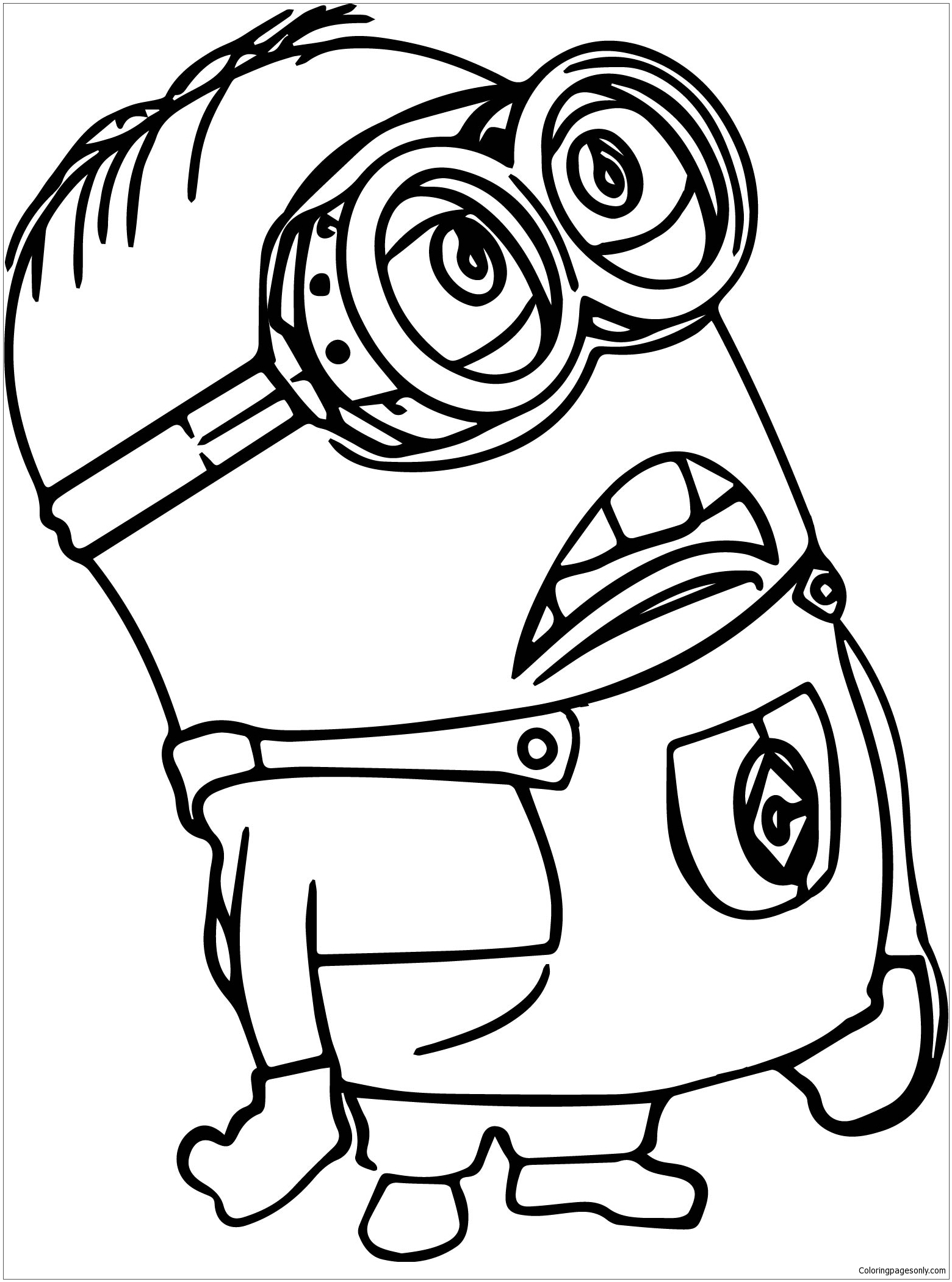 free printable coloring page minion free printable coloring page minion