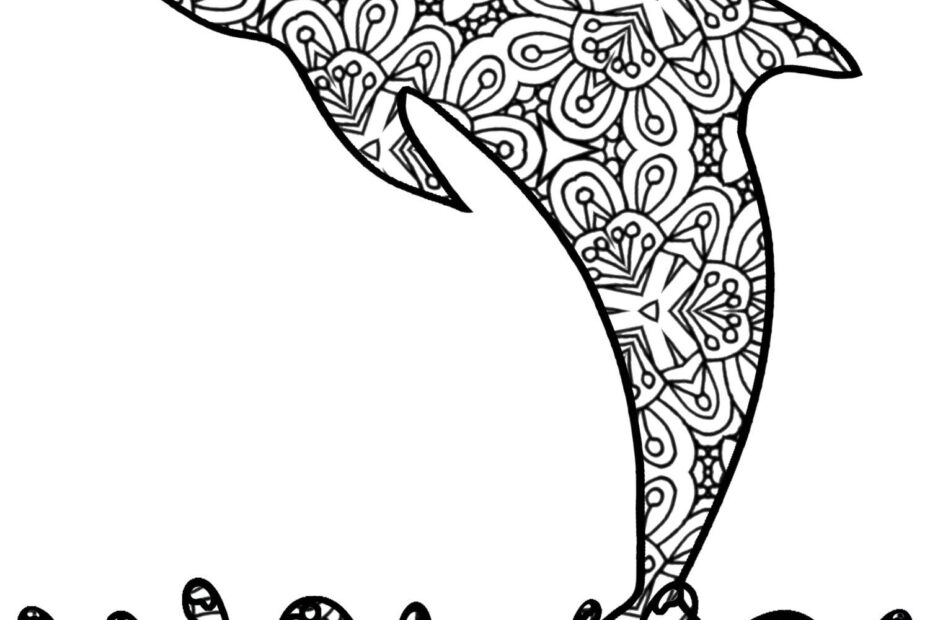 Detailed Dolphin Coloring Pages Updated 2023