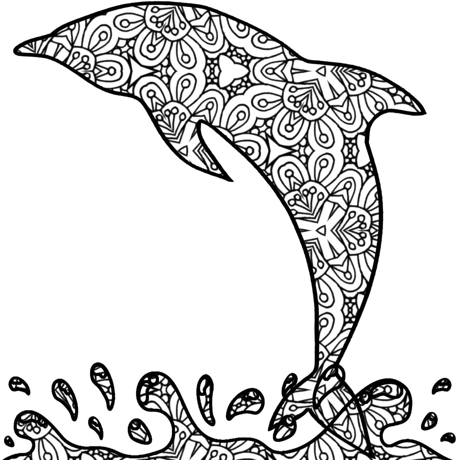 Detailed Dolphin Coloring Pages Updated 2023 