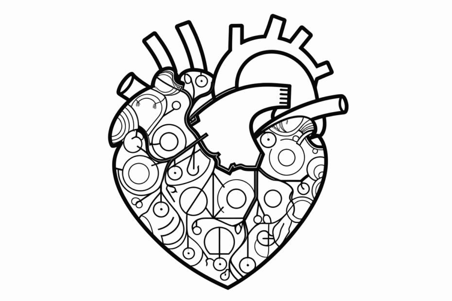 Detailed Heart Coloring Page Coloring Page