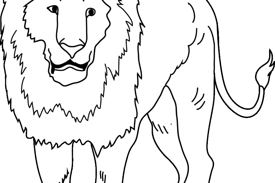 Detailed Lion Coloring Page