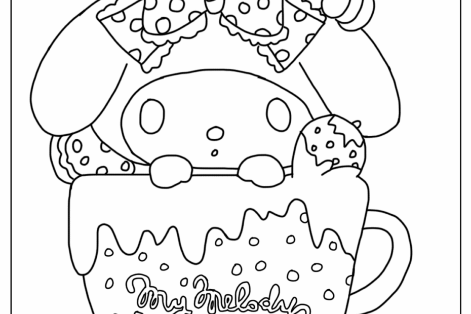 Dibujos Para Colorear Imprimibles De My Melody Gratis Dibujos Para