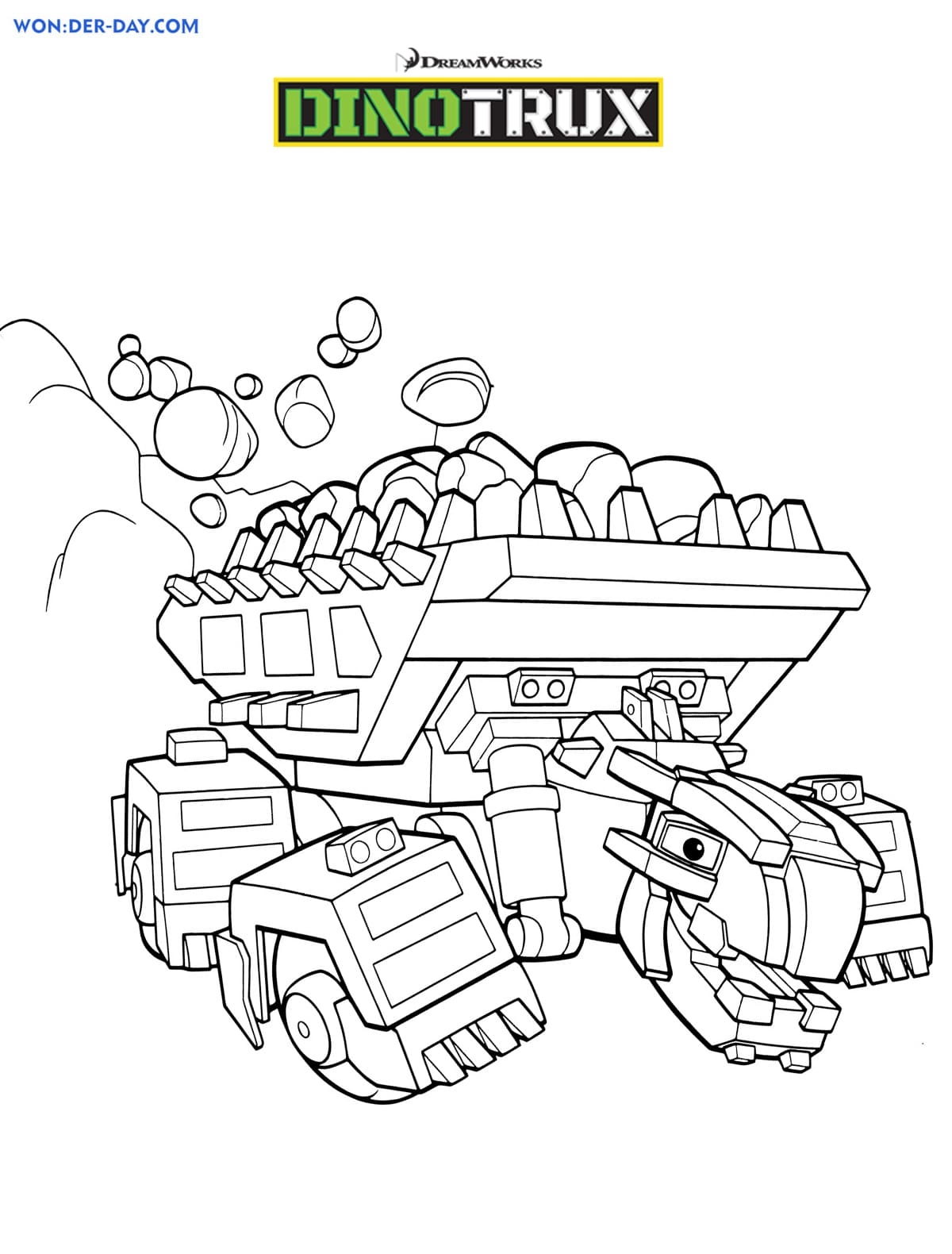 Dino Trux Coloring Pages Coloring Pages Dino Trux Coloring Pages Coloring Pages