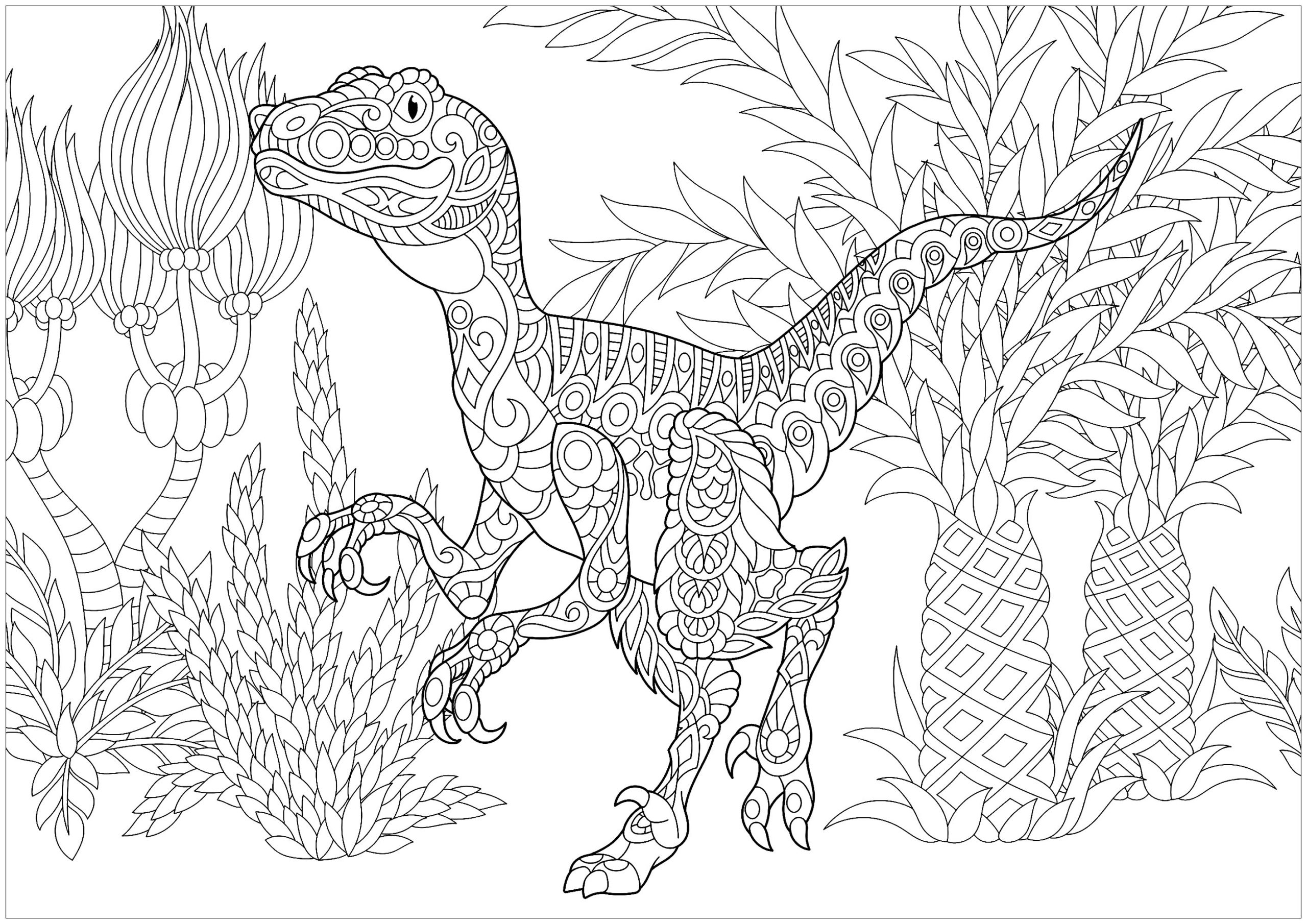 Dinosaur Adult Coloring Pages Dinosaur Coloring Pages Printable