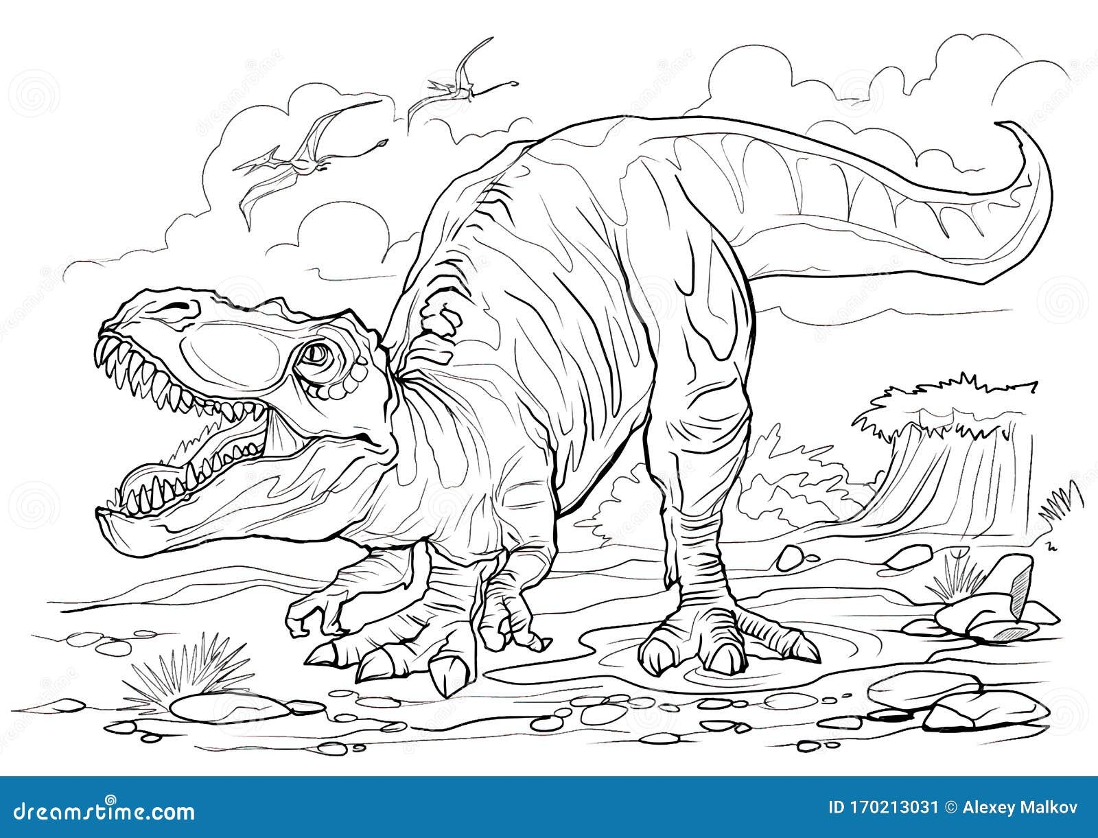 free printable coloring page dinosaur