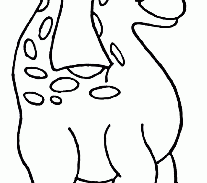 Dinosaur Simple Coloring Page