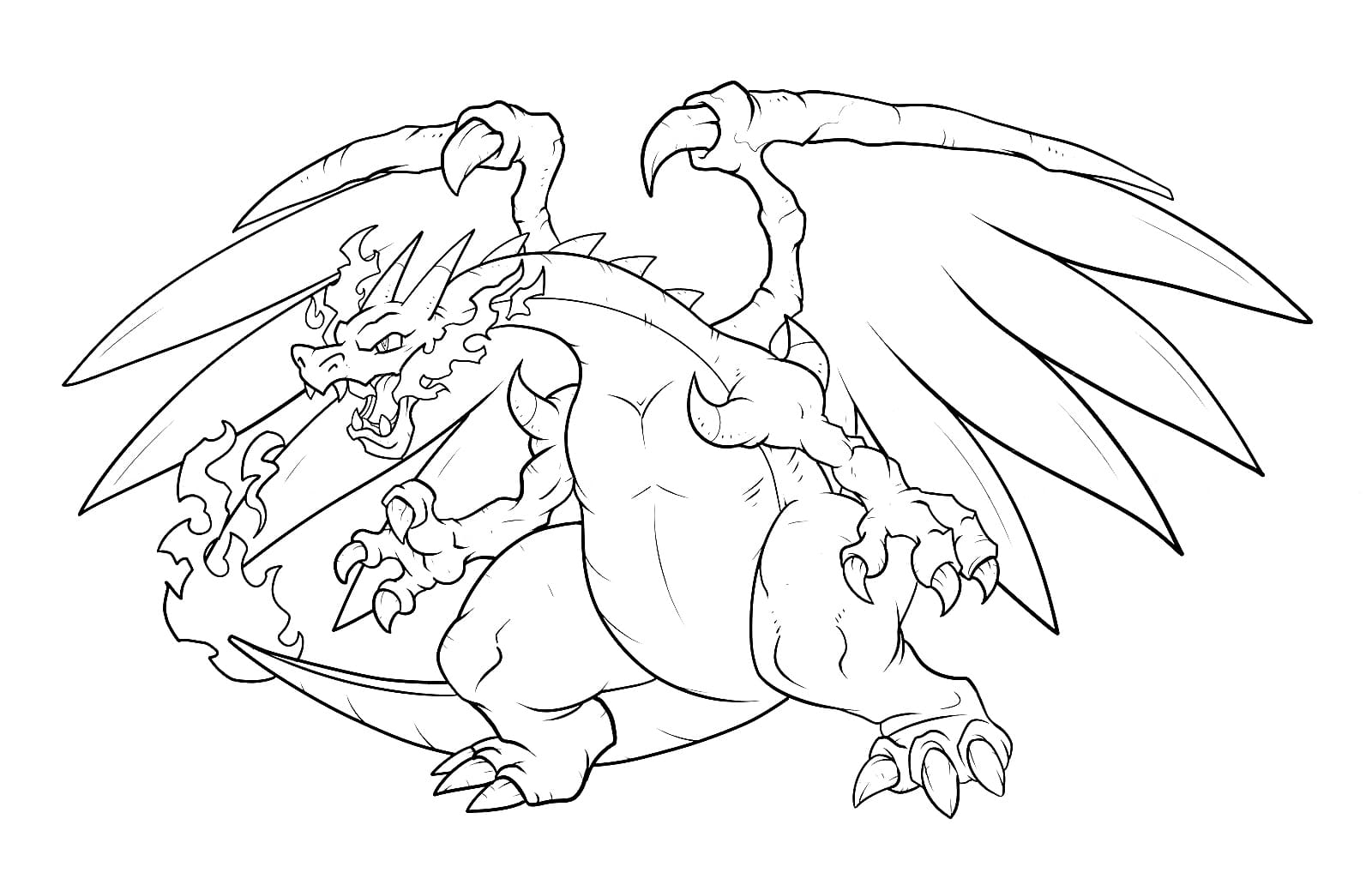 pokemon coloring pages charizard printable