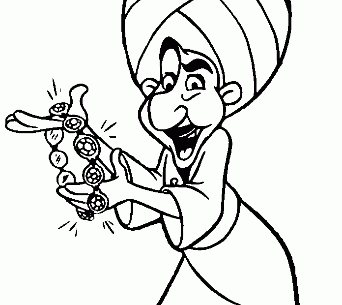 Disney Aladdin Coloring Pages Coloring Home