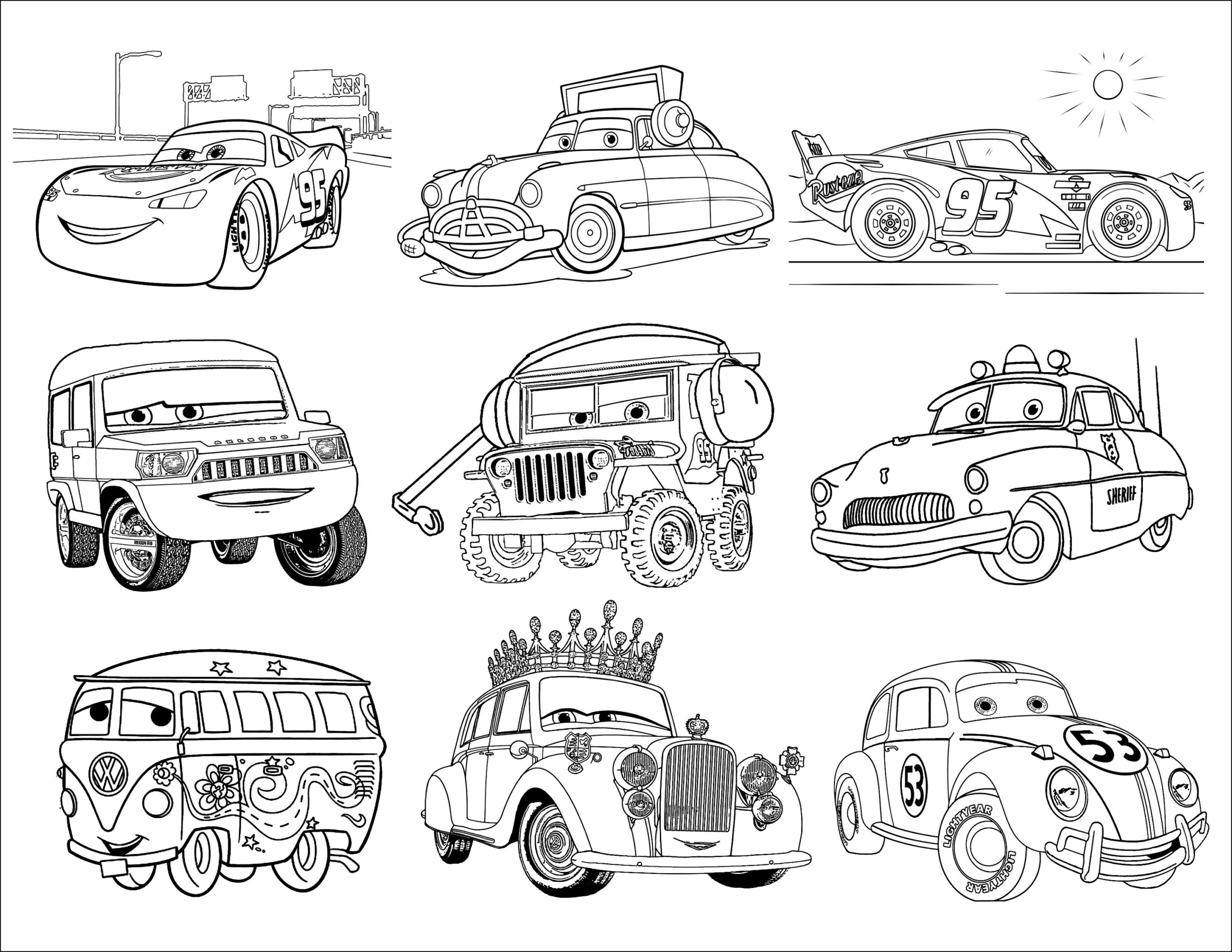 Disney Cars Coloring Pages Printable Disney Cars Coloring Pages The Disney Cars Coloring Pages Printable Disney Cars Coloring Pages The