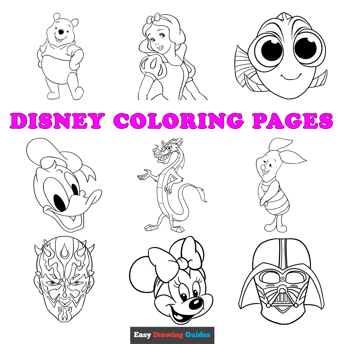 free printable Disney color sheets