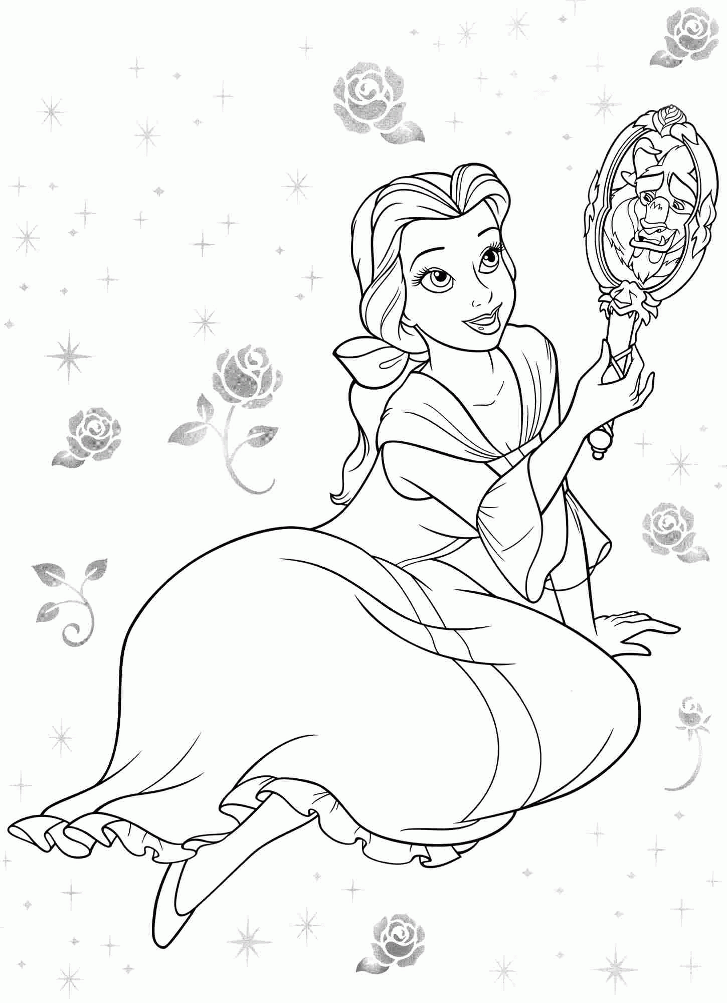 Disney Coloring Pages Belle Coloring Home Disney Coloring Pages Belle Coloring Home
