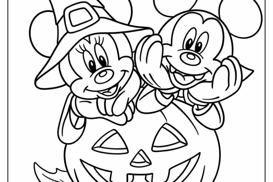 Disney Halloween Coloring Pages Free PDF Printables In 2024 Disney