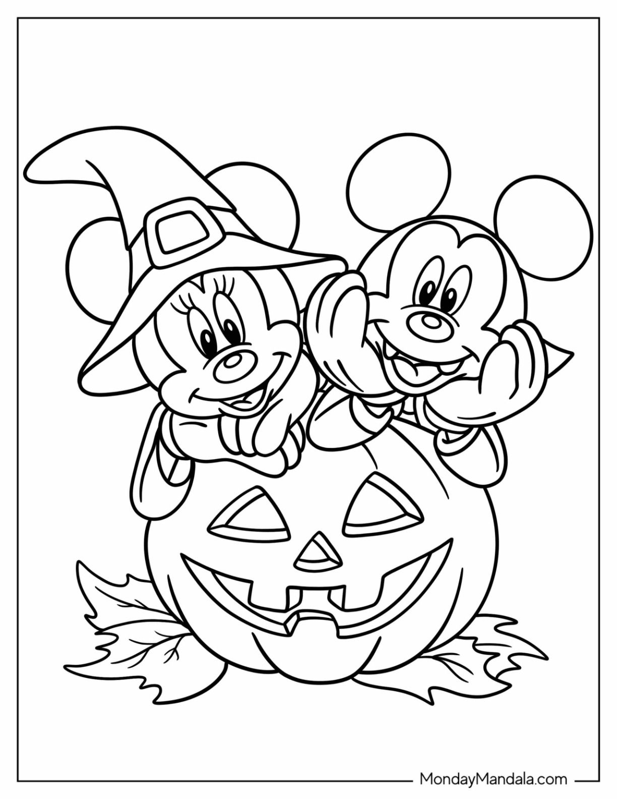 Disney Halloween Coloring Pages Free PDF Printables In 2024 Disney Disney Halloween Coloring Pages Free PDF Printables In 2024 Disney