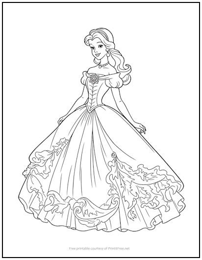 Disney Princess Coloring Pages Free To Print Infoupdate