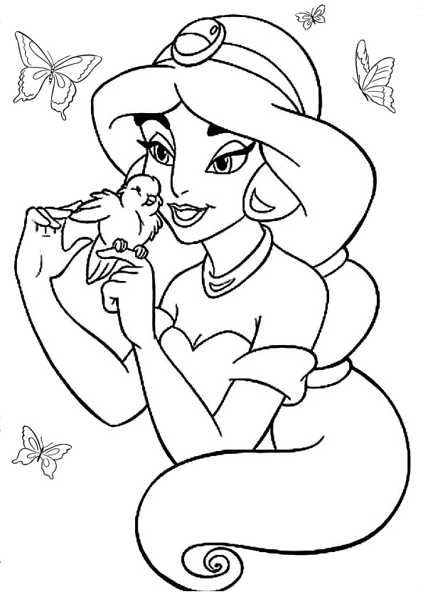 coloring princess jasmine aladdin coloring princess jasmine aladdin