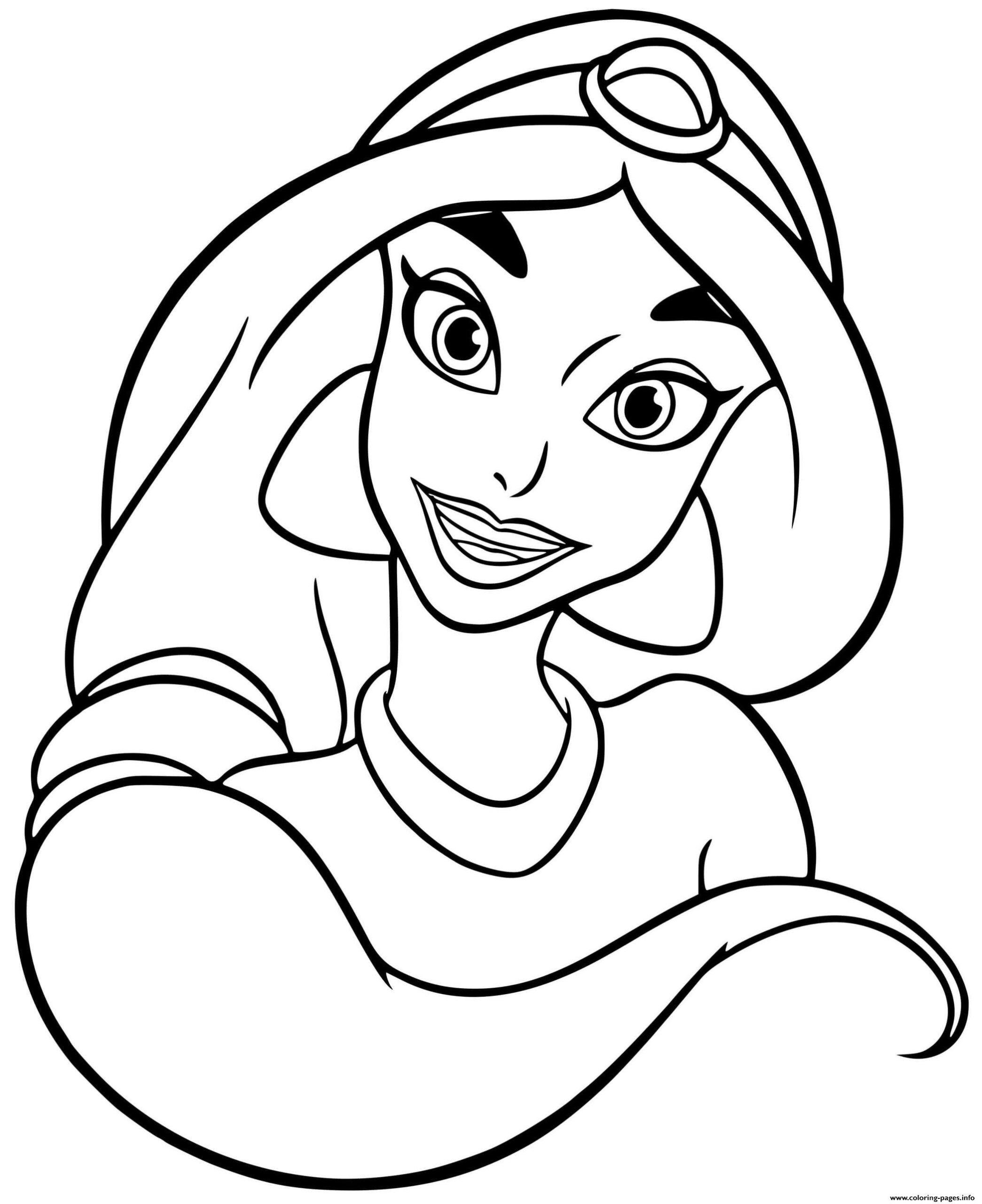 Disney Princess Jasmine From Aladdin Coloring Page Printable Disney Princess Jasmine From Aladdin Coloring Page Printable