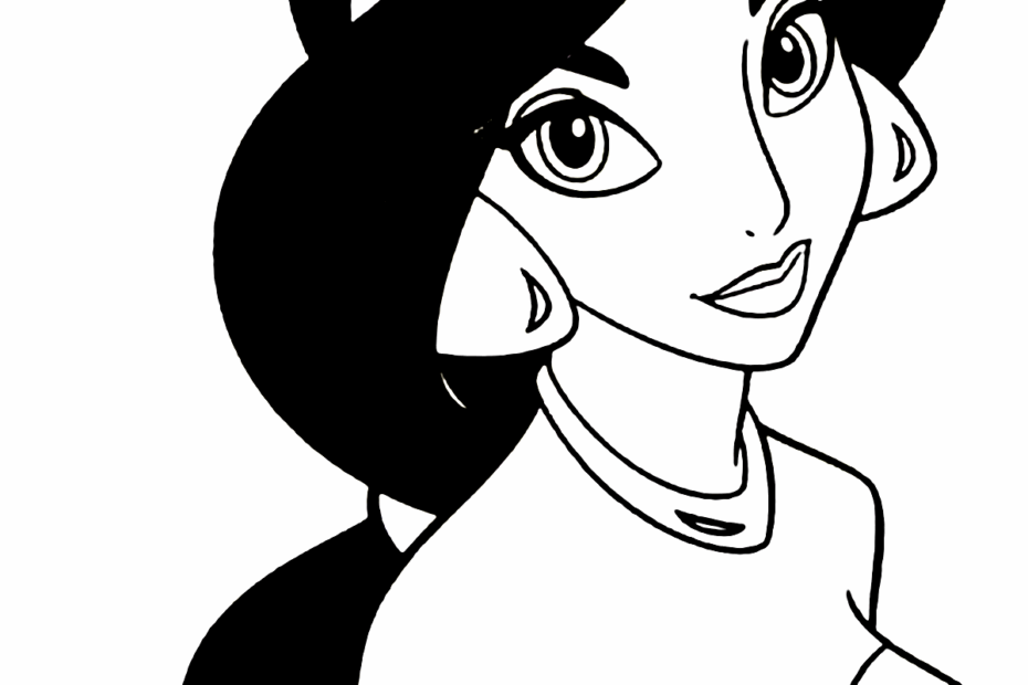 Disney Princess Jasmine Printable Coloring Pages Jasmine Coloring The