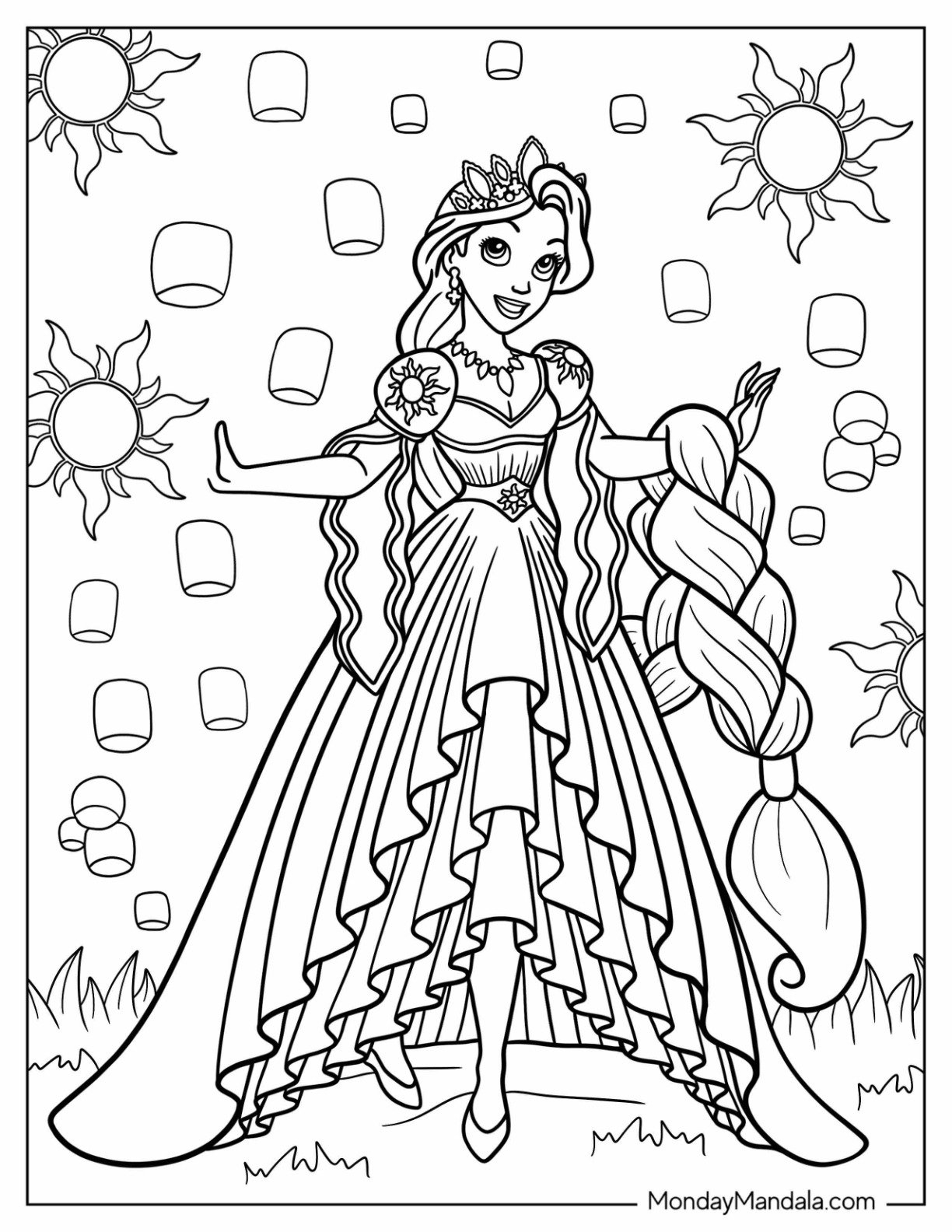 Disney Princess Coloring Pages Disney Princess Coloring Pages