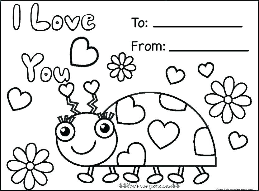 valentine's day card coloring printables