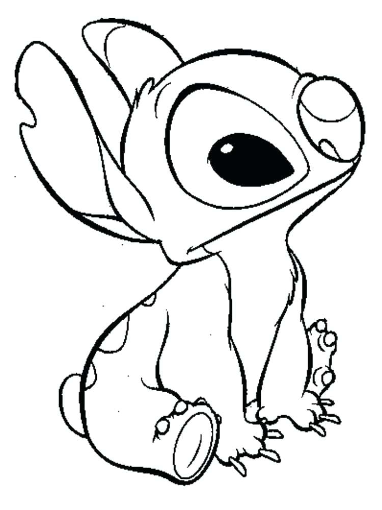 free disney stitch coloring pages