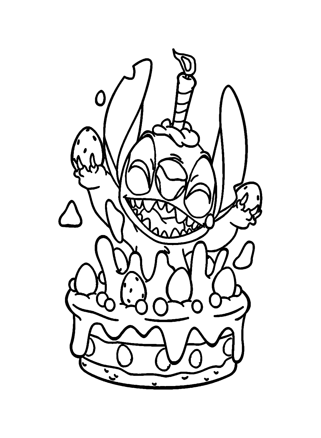 stitch free coloring pages