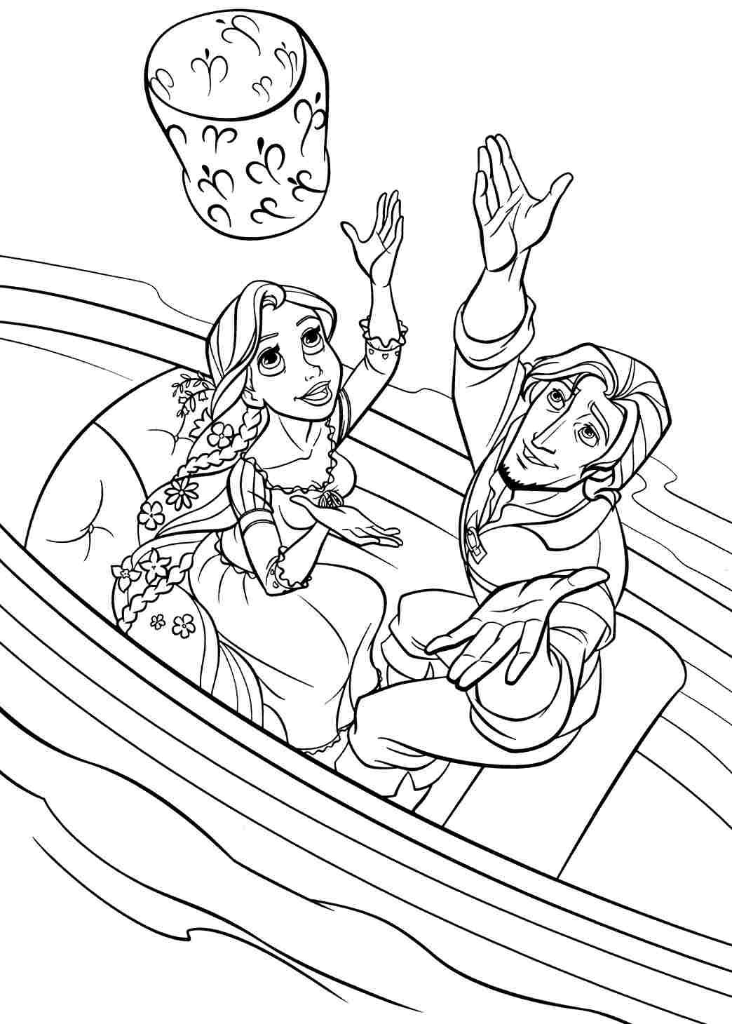 Disney Tangled Coloring Pages Disney Tangled Coloring Pages
