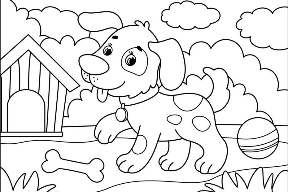 Dog Coloring Pages Free Printable Dog Coloring Page Coloring Pages