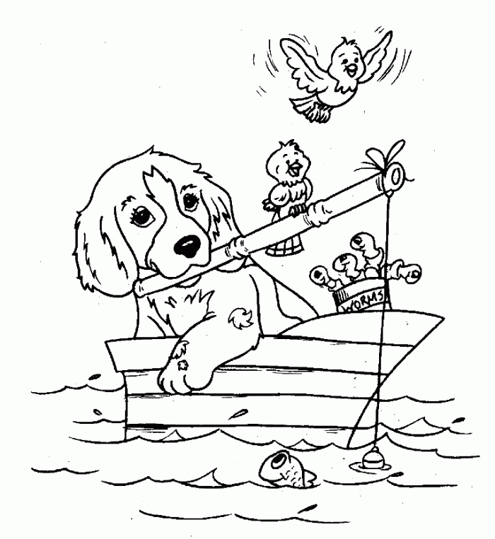 Dog Fishing Coloring Page Free Printable Coloring Pages For Kids Dog Fishing Coloring Page Free Printable Coloring Pages For Kids