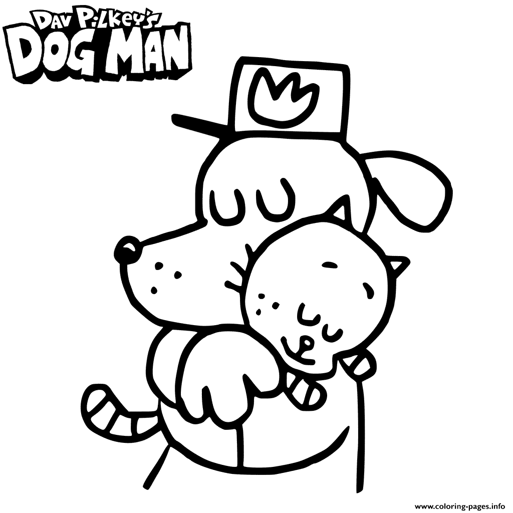 Dog Man And Cat Kid Coloring Page Printable Dog Man And Cat Kid Coloring Page Printable