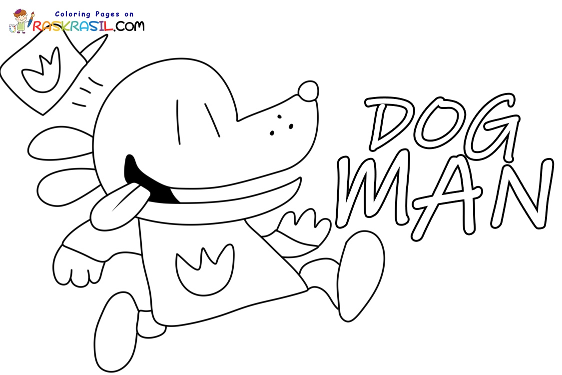 dog man the scarlet shredder coloring pages