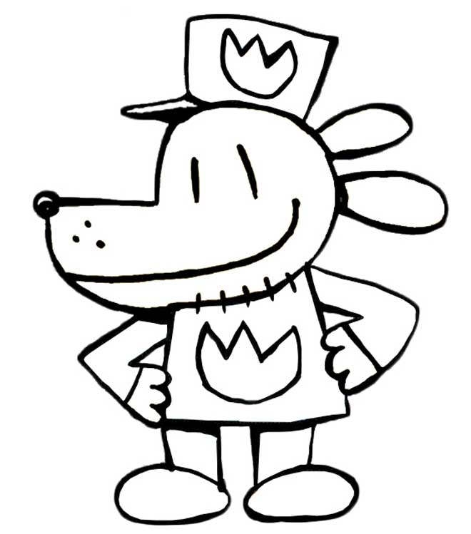 printable dog man coloring sheets