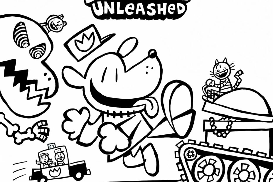 Dog Man Unleashed Coloring Page