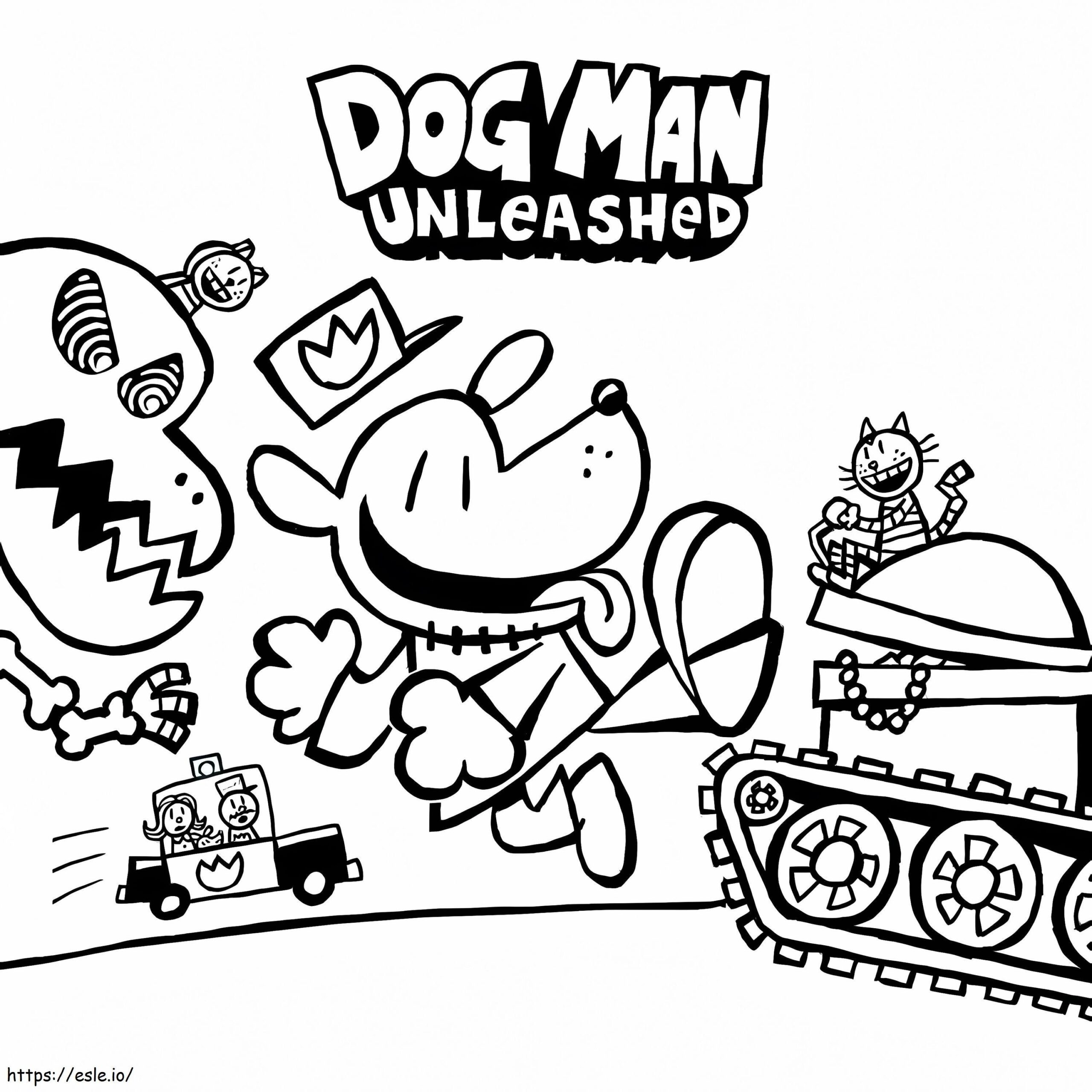 Dog Man Unleashed Coloring Page