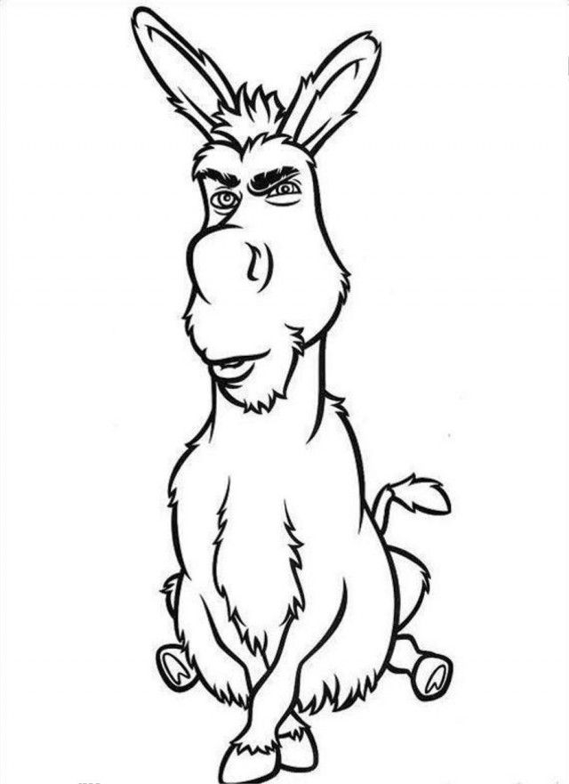 donkey from Shrek coloring pages donkey from Shrek coloring pages