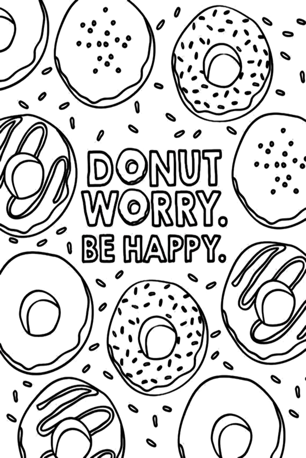 Donut Coloring Sheets Coloring Page Free Printable Coloring Pages Donut Coloring Sheets Coloring Page Free Printable Coloring Pages