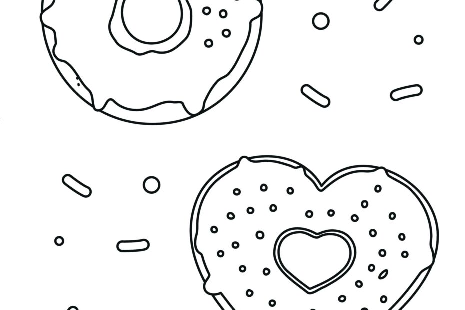 Donut Shop Printable Donut Colouring Pages Printable New Year Banners
