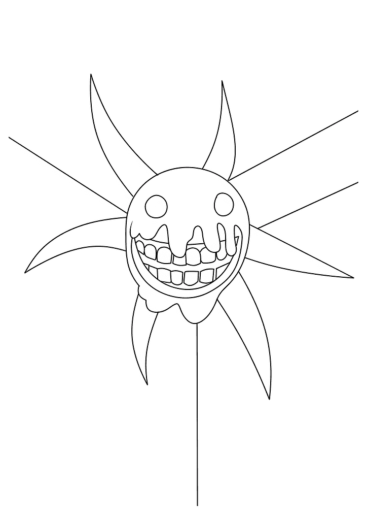 Doors Roblox Screech Coloring Page Doors Roblox Screech Coloring Page