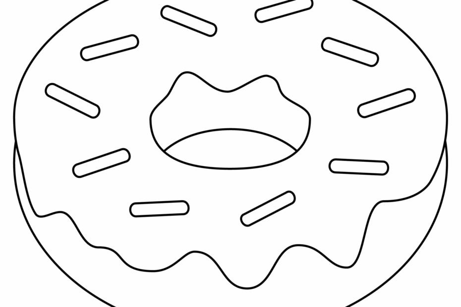 Doughnut Coloring Page ColouringPages