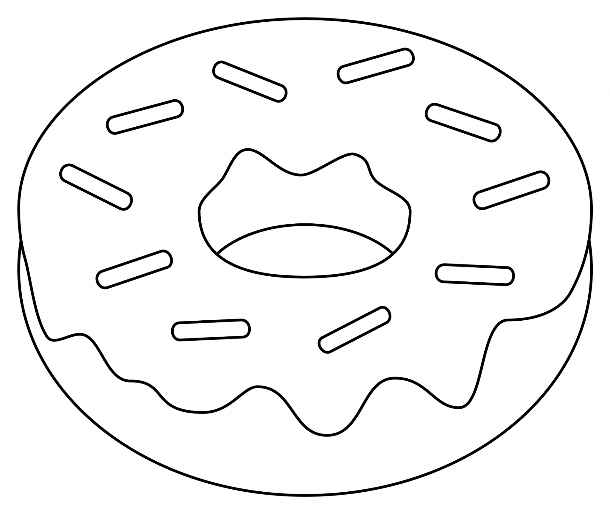 Doughnut Coloring Page ColouringPages Doughnut Coloring Page ColouringPages