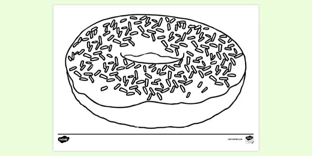 Doughnut Colouring Sheet Hecho Por Educadores Twinkl Doughnut Colouring Sheet Hecho Por Educadores Twinkl