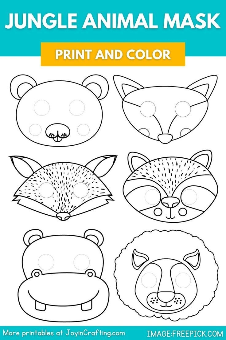 Download All Animal Mask Printable You Can Easily Print Both Colored 