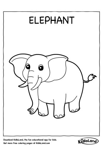 Download Free Elephant Coloring Page And Educational Activity Download Free Elephant Coloring Page And Educational Activity