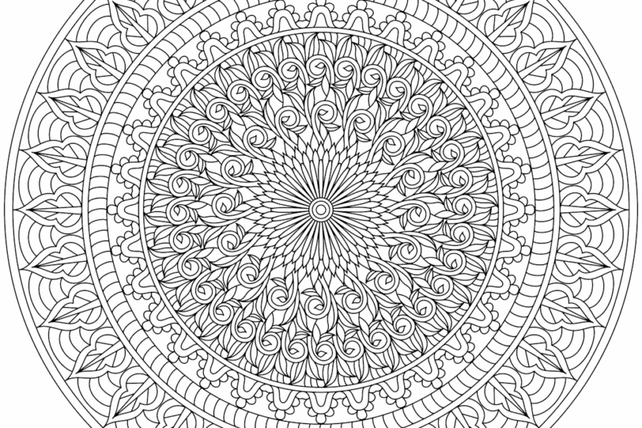Downloadable Mandala Coloring Pages