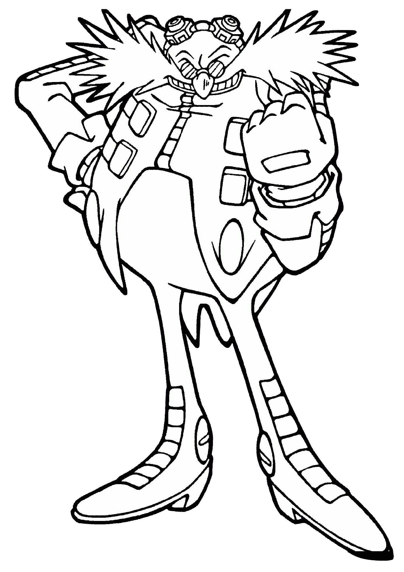 Dr Robotnik Eggman Printable Sonic The Hedgehog Coloring Pages Print 