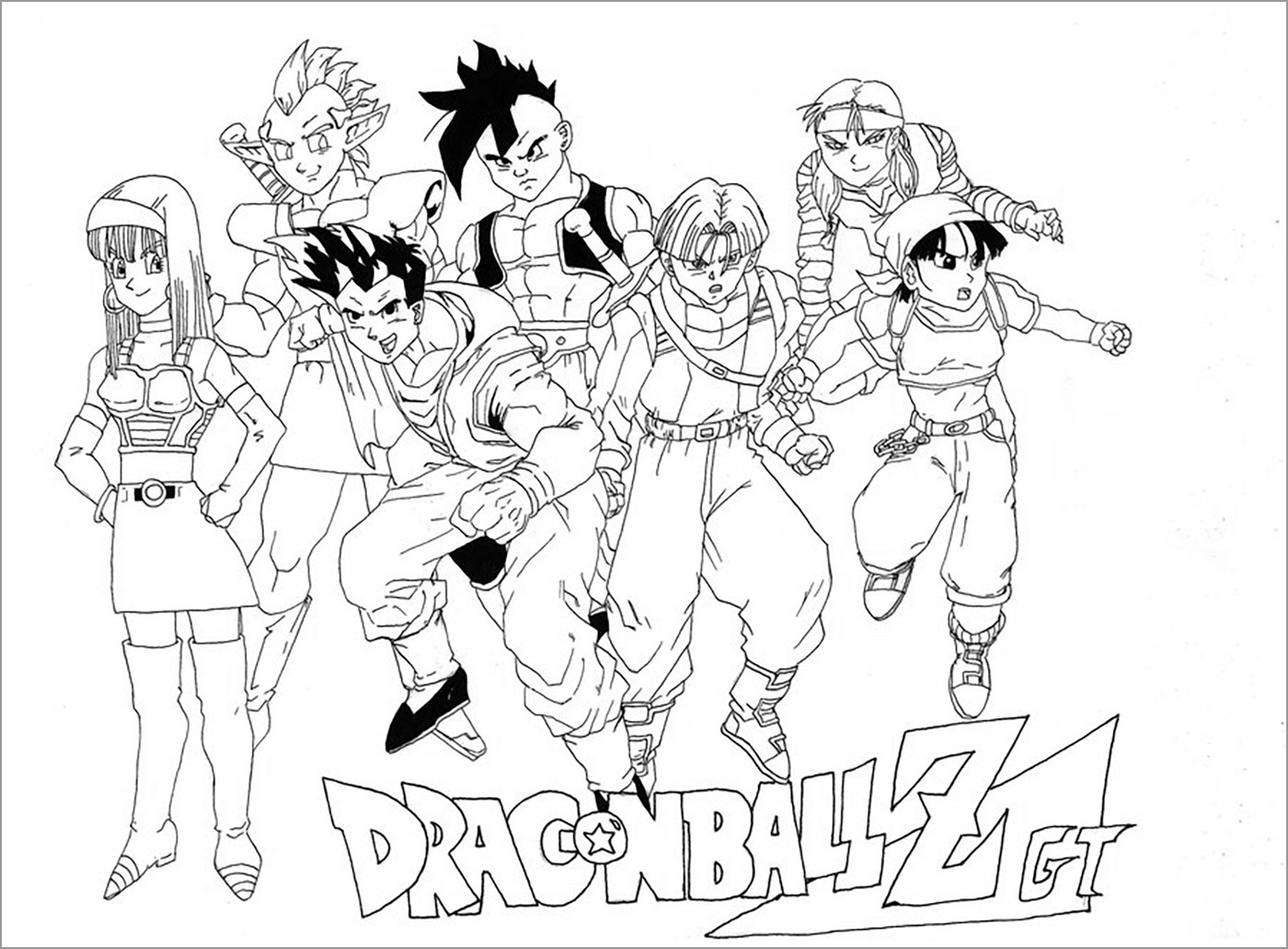 dragon Ball Z coloring pages printable dragon Ball Z coloring pages printable